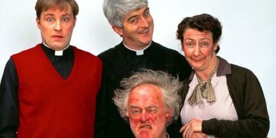 Father Ted tv sitcom absurdal comedy series